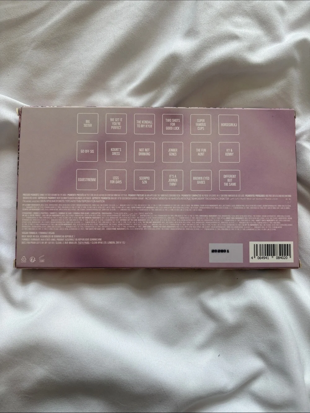 Kylie Cosmetics pressed eyeshadow